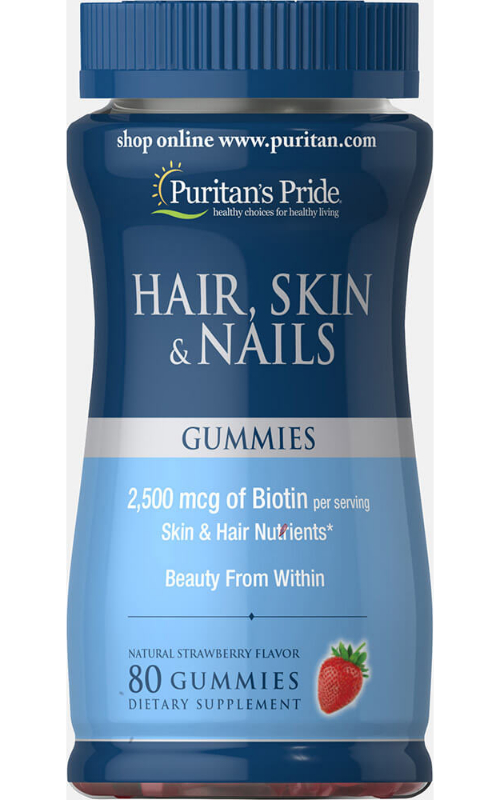 Puritan's Hair Skin & Nails Gummies by 80 Gummies